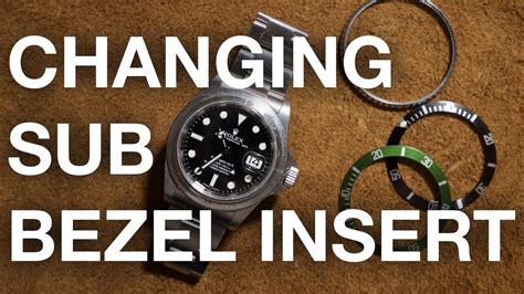 How to change a Rolex Submariner Bezel Insert 